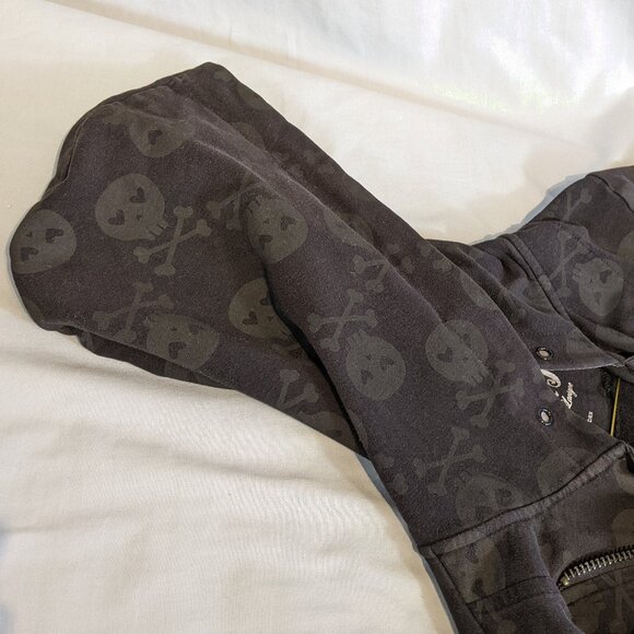Vintage RARE Abbey Dawn by Avril Lavigne black skull jacket in small! EUC! - Picture 10 of 11